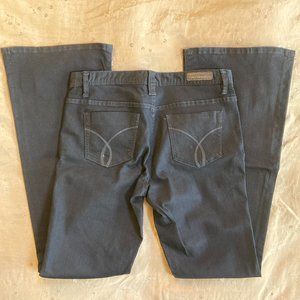 NWOT Calvin Klein Colored Wash Blue Skinny Flare Jeans Stretch Denim 30/10